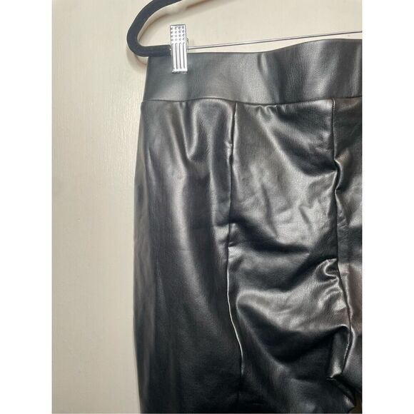 Loft Faux Leather Leggings Black size M NWOT - Picture 10 of 14